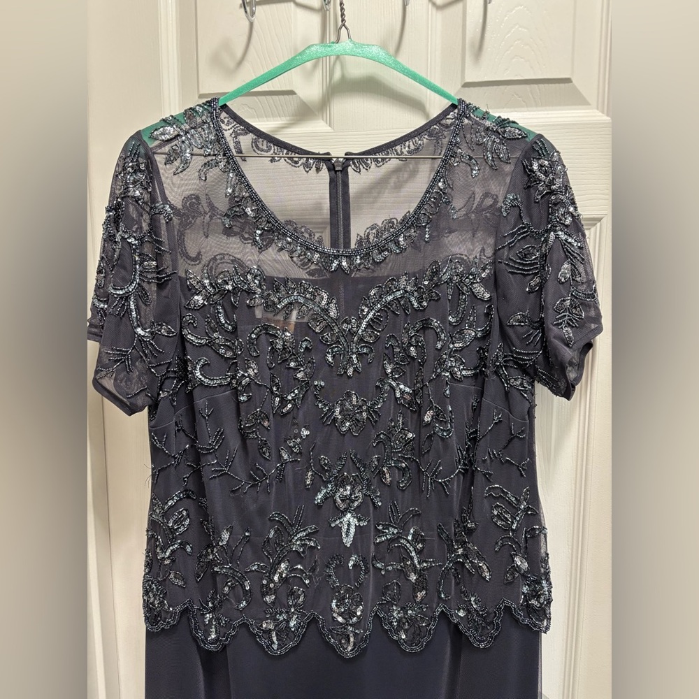 Elegant Black Beaded Top